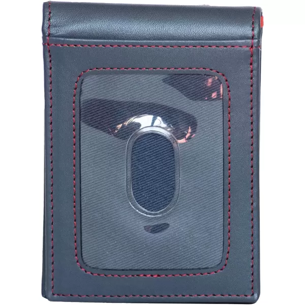 Nautica Mens Genuine Leather Front Pocket RFID Wallet Available in Smooth or Pebble GrainPop Color  NavyRed