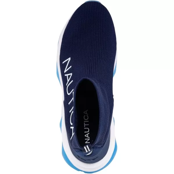 Nautica Mens High Sock Sneaker with Enhanced Ankle Support  SlipOn amp LaceUp Design for Comfort and StylePatrikoblack White