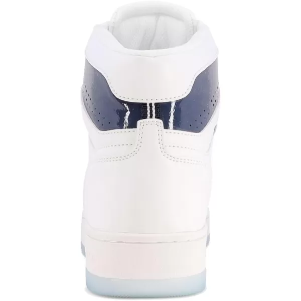 Nautica Mens HighTop Fashion Sneakers  LaceUp Trainers for Stylish Basketball Style and Comfortable Walking ShoesOakfordOakfordwhite Blue