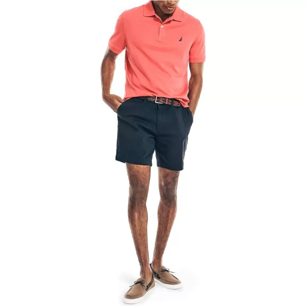 Nautica Mens Interlock PoloSail Red Heather