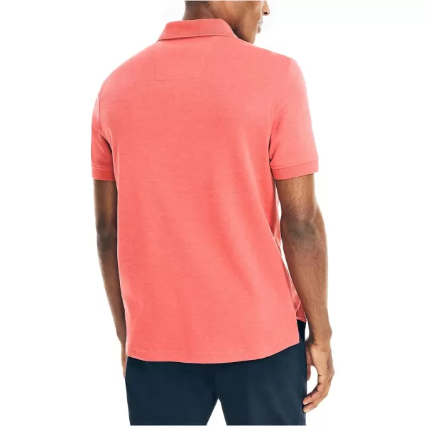 Nautica Mens Interlock PoloSail Red Heather