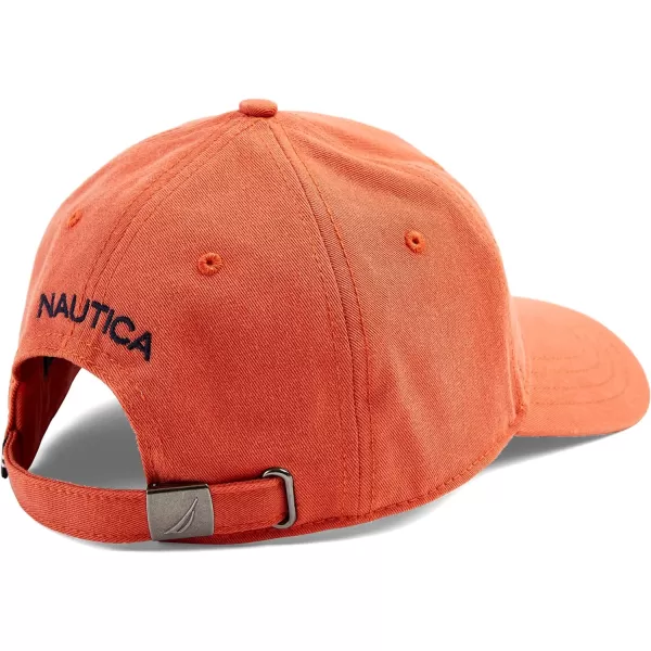 Nautica Mens JClass Logo 6Panel CapCayenne