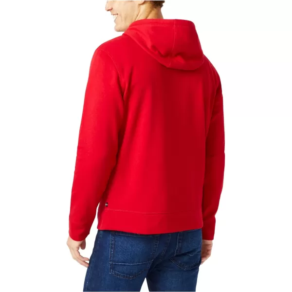 Nautica Mens JClass Logo Fleece HoodieNautica Red