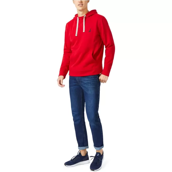 Nautica Mens JClass Logo Fleece HoodieNautica Red