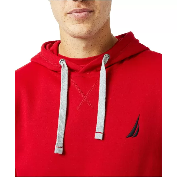 Nautica Mens JClass Logo Fleece HoodieNautica Red