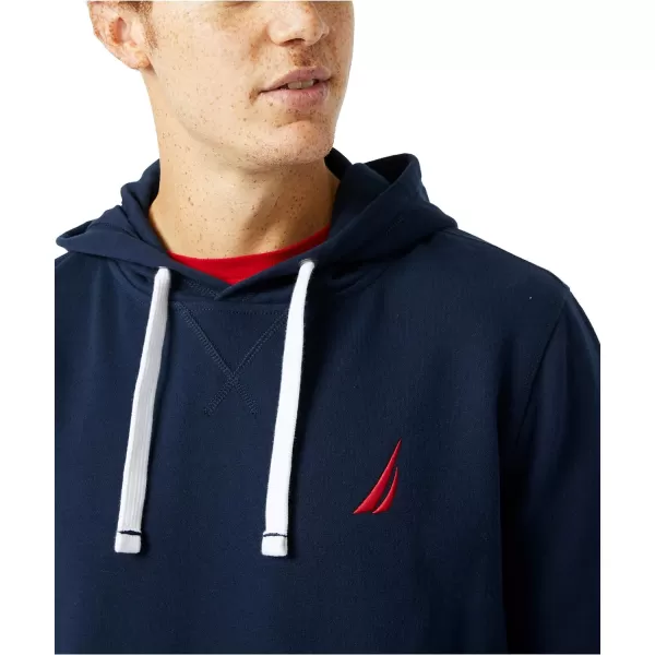 Nautica Mens JClass Logo Fleece HoodieNavy