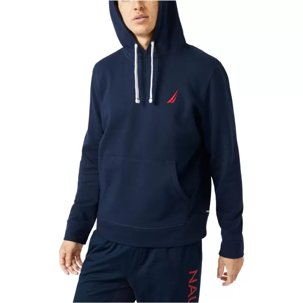 Nautica Mens JClass Logo Fleece HoodieNavy