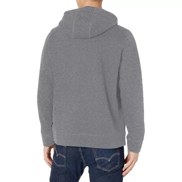 Nautica Mens JClass Logo Fleece HoodieStone Grey Heather