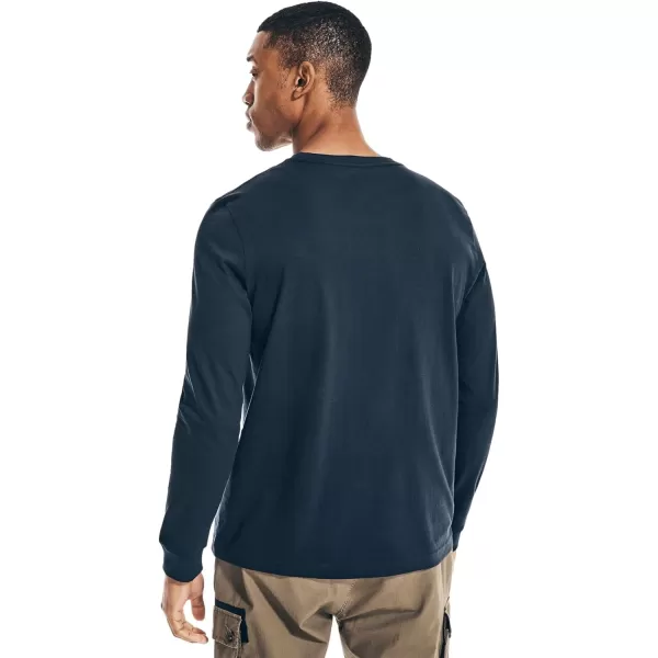 Nautica Mens JClass Logo Long Sleeve TShirt2024 Collection Navy Seas