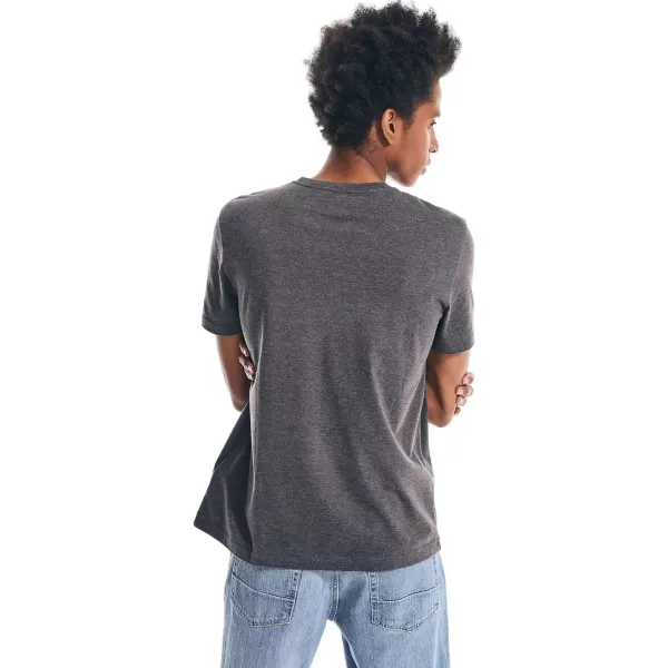 Nautica Mens JClass TShirt2024 Collection Black Heather