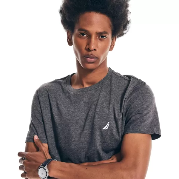 Nautica Mens JClass TShirt2024 Collection Black Heather