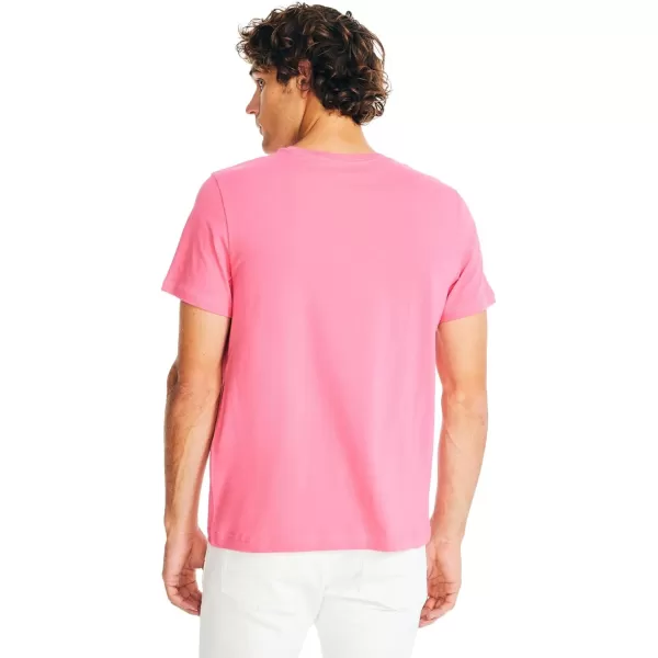 Nautica Mens JClass TShirt2024 Collection Bright Pink