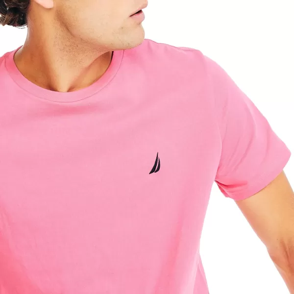 Nautica Mens JClass TShirt2024 Collection Bright Pink