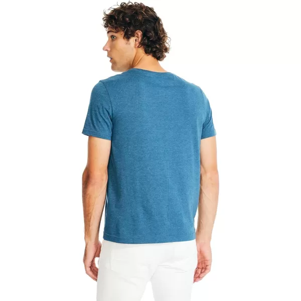 Nautica Mens JClass TShirt2024 Collection Castaway Aqua Heather