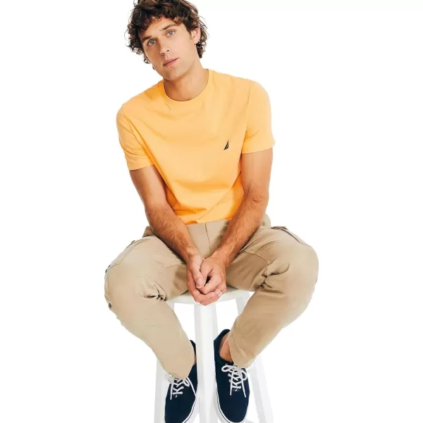 Nautica Mens JClass TShirt2024 Collection Fire Orange