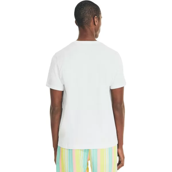 Nautica Mens JClass TShirt2024 Collection Perfect White