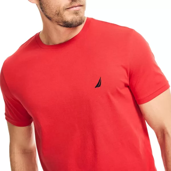 Nautica Mens JClass TShirt2024 Collection Sunrise Red