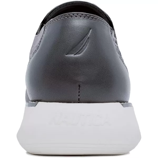 Nautica Mens Knit Dress Oxford LaceUp Sneakers Stylish Comfortable and Ideal for Business or Casual WalkingCharcoalwilberto