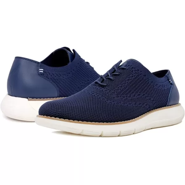 Nautica Mens Knit Dress Oxford LaceUp Sneakers Stylish Comfortable and Ideal for Business or Casual WalkingNavywilberto