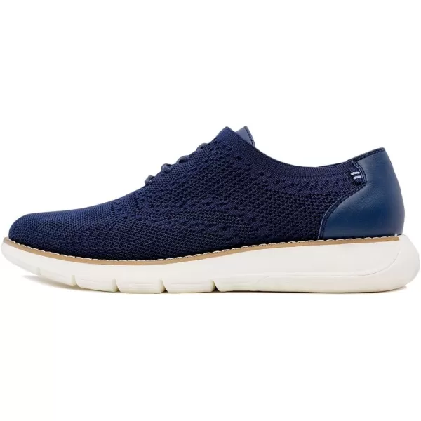 Nautica Mens Knit Dress Oxford LaceUp Sneakers Stylish Comfortable and Ideal for Business or Casual WalkingNavywilberto