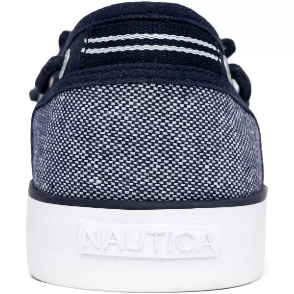 Nautica Mens LaceUp Boat Shoe TwoEyelet Casual Loafer Fashion Sneaker  GalleyNavy Mix