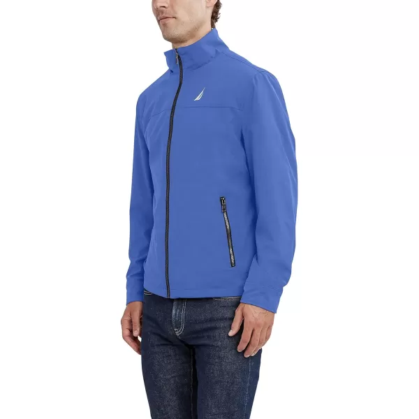 Nautica Mens Lightweight Windbreaker Stretch Athletic Outdoor Full Zip Bomber Golf JacketArctic Blue