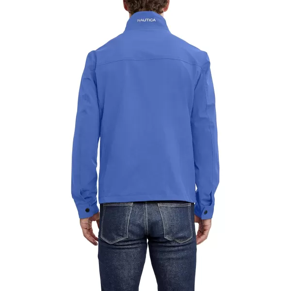 Nautica Mens Lightweight Windbreaker Stretch Athletic Outdoor Full Zip Bomber Golf JacketArctic Blue