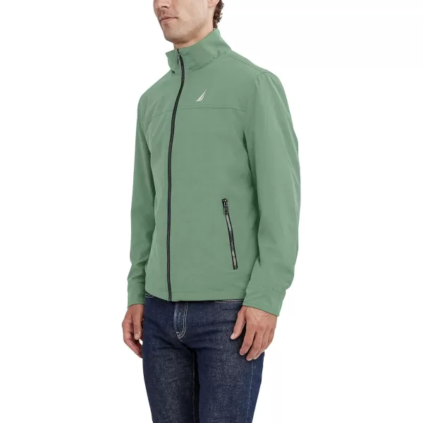 Nautica Mens Lightweight Windbreaker Stretch Athletic Outdoor Full Zip Bomber Golf JacketIvy Green