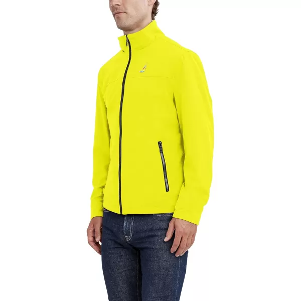 Nautica Mens Lightweight Windbreaker Stretch Athletic Outdoor Full Zip Bomber Golf JacketMarigold