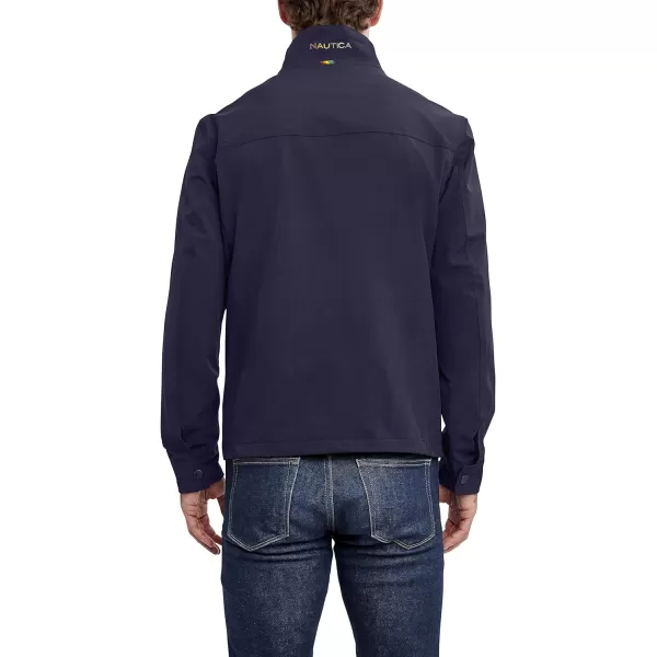 Nautica Mens Lightweight Windbreaker Stretch Athletic Outdoor Full Zip Bomber Golf JacketMarine