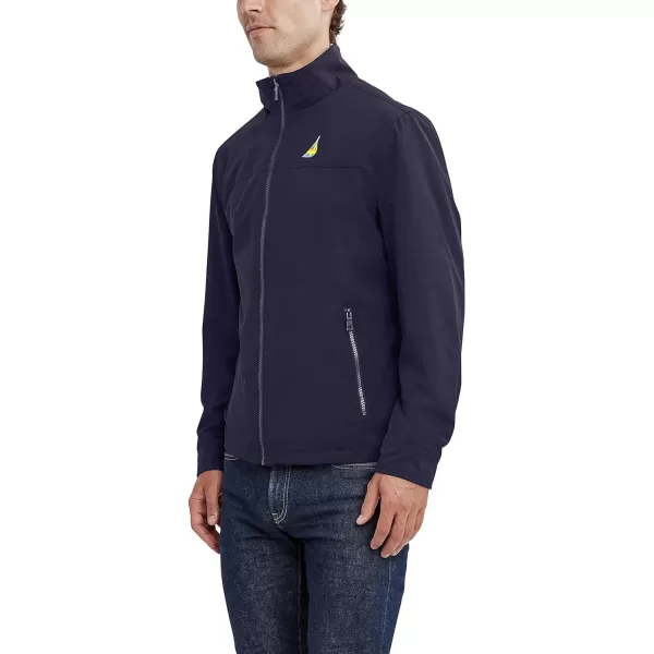Nautica Mens Lightweight Windbreaker Stretch Athletic Outdoor Full Zip Bomber Golf JacketMarine