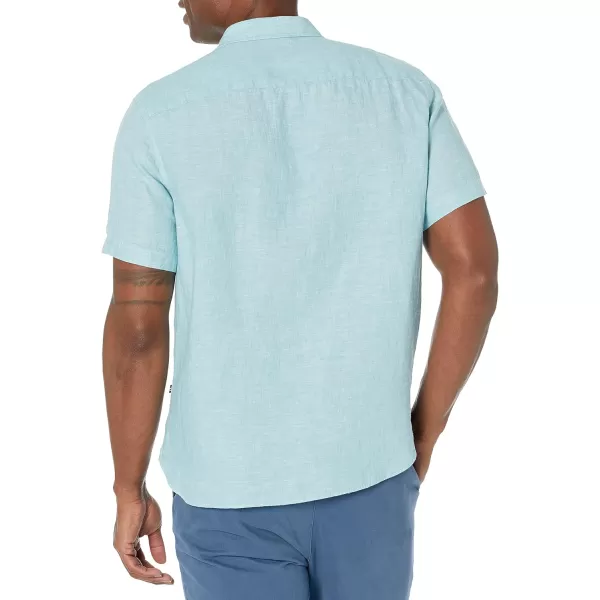 Nautica Mens Linen ShirtAtlantis Green