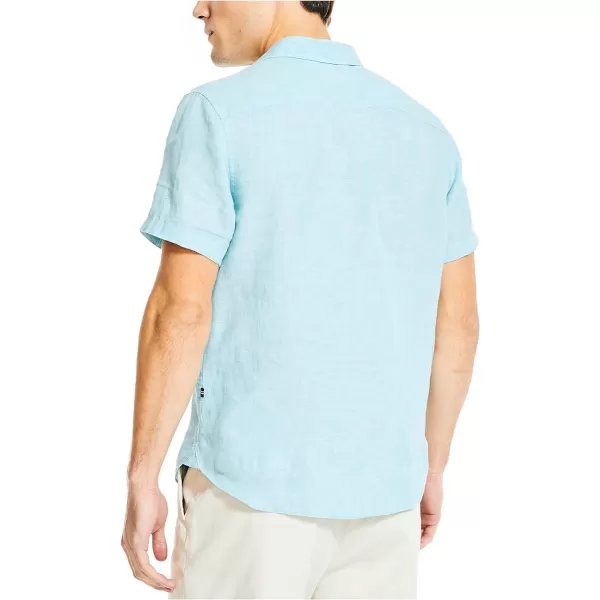 Nautica Mens Linen ShirtAtlantis Green