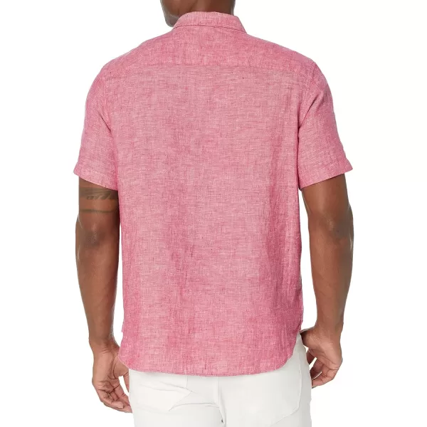 Nautica Mens Linen ShirtCerise