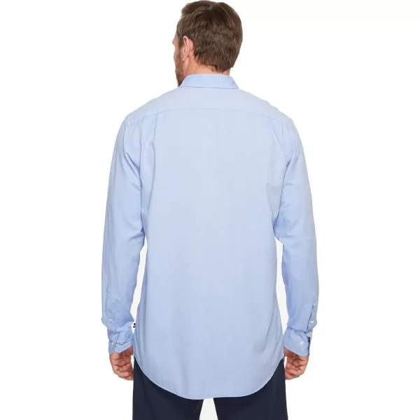 Nautica Mens Long Sleeve Button Down Solid Oxford ShirtFrench Blue