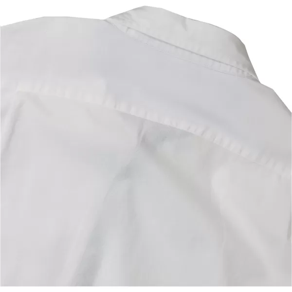 Nautica Mens Long Sleeve Button Down Solid Oxford ShirtWhite2