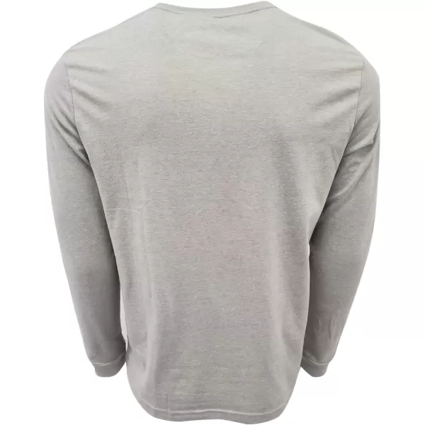 Nautica Mens Long Sleeve Solid Crew Neck TShirtGrey