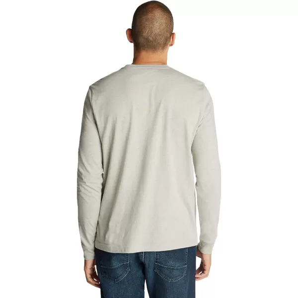 Nautica Mens Long Sleeve Solid Crew Neck TShirtGrey Heather