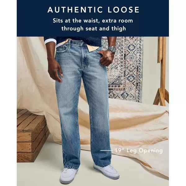 Nautica Mens Loose Fit DenimOcean Shallows Wash