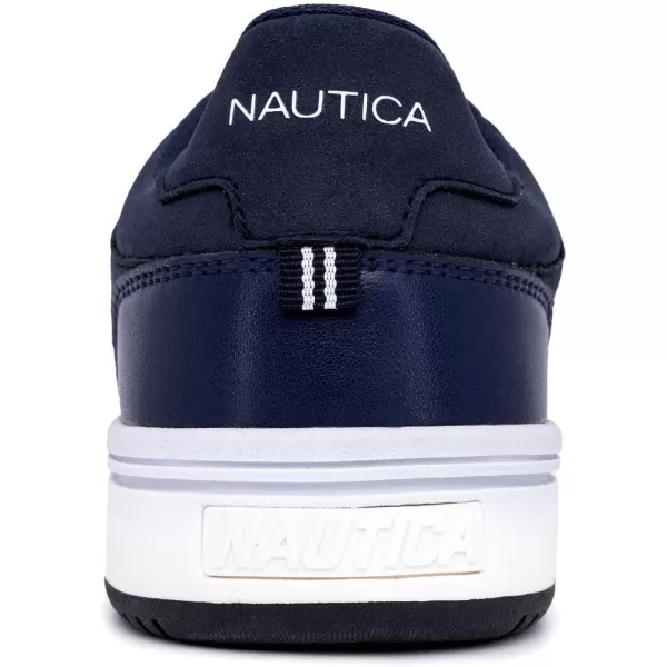 Nautica Mens LowTop Fashion Sneakers  LaceUp Trainers for Stylish Basketball Style and Comfortable Walking ShoesNavyjaxon