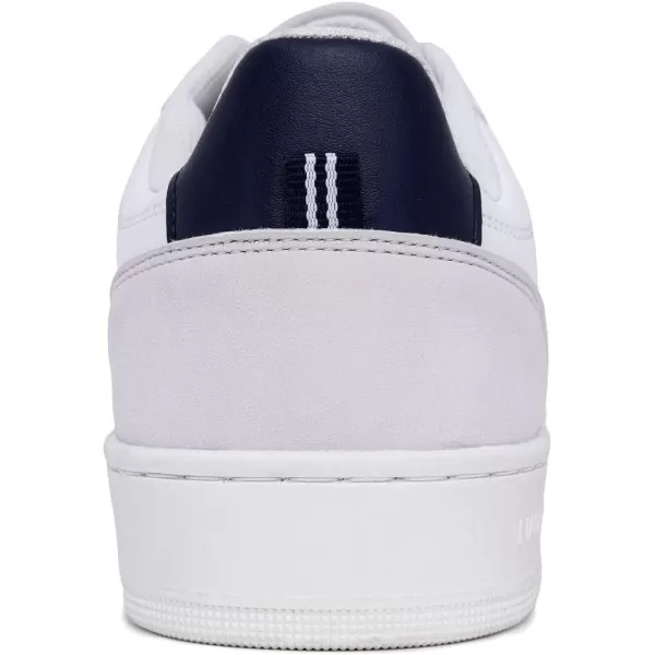 Nautica Mens LowTop Fashion Sneakers  LaceUp Trainers for Stylish Basketball Style and Comfortable Walking ShoesWhite Greybascule