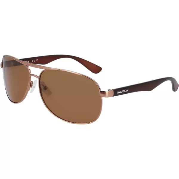 Nautica Mens N2245s Pilot SunglassesBrown