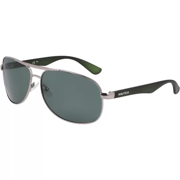 Nautica Mens N2245s Pilot SunglassesGunmetal