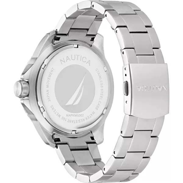 Nautica Mens NAPKMS302 KOH May Bay Recycled 85 Stainless Steel Bracelet WatchNautica Mens NAPKMS302 KOH May Bay Recycled 85 Stainless Steel Bracelet Watch