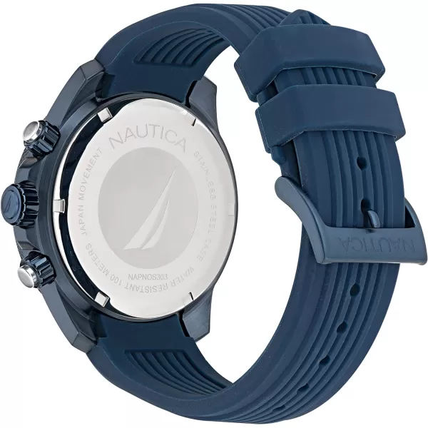 Nautica Mens NAPNOS303 One Blue Silicone Strap WatchNautica Mens NAPNOS303 One Blue Silicone Strap Watch