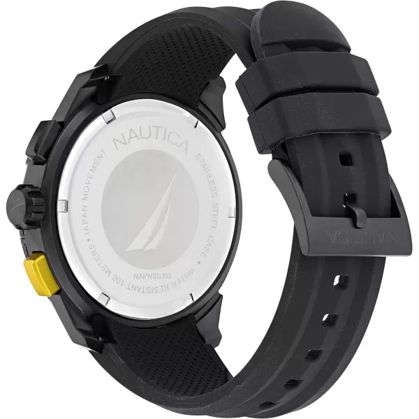 Nautica Mens NAPNSS302 NST 101 Black Silicone Strap WatchNautica Mens NAPNSS302 NST 101 Black Silicone Strap Watch