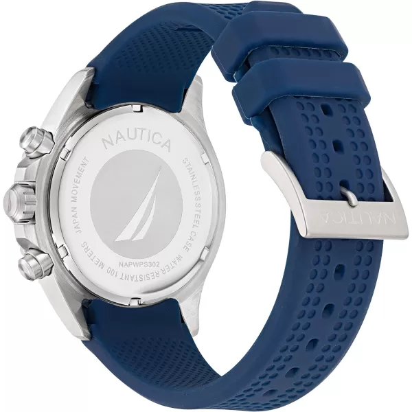 Nautica Mens NAPWPS302 Westport Blue Silicone Strap WatchNautica Mens NAPWPS302 Westport Blue Silicone Strap Watch