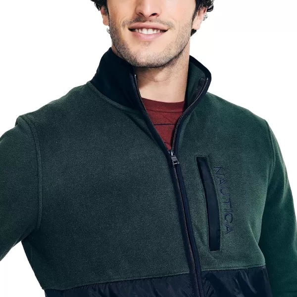 Nautica Mens Nautex FullZip SweatshirtBayou Green