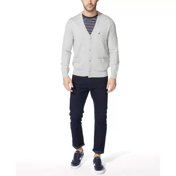 Nautica Mens Navtech Knit CardiganGrey Heather