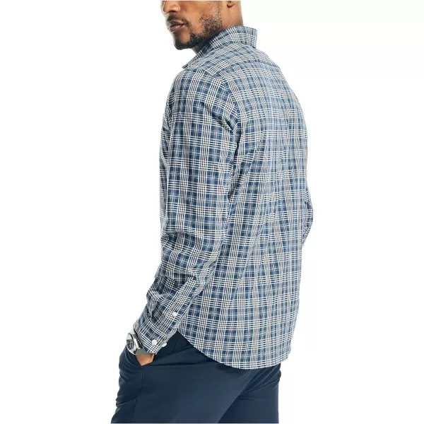 Nautica Mens Navtech Plaid ShirtEstate Blue